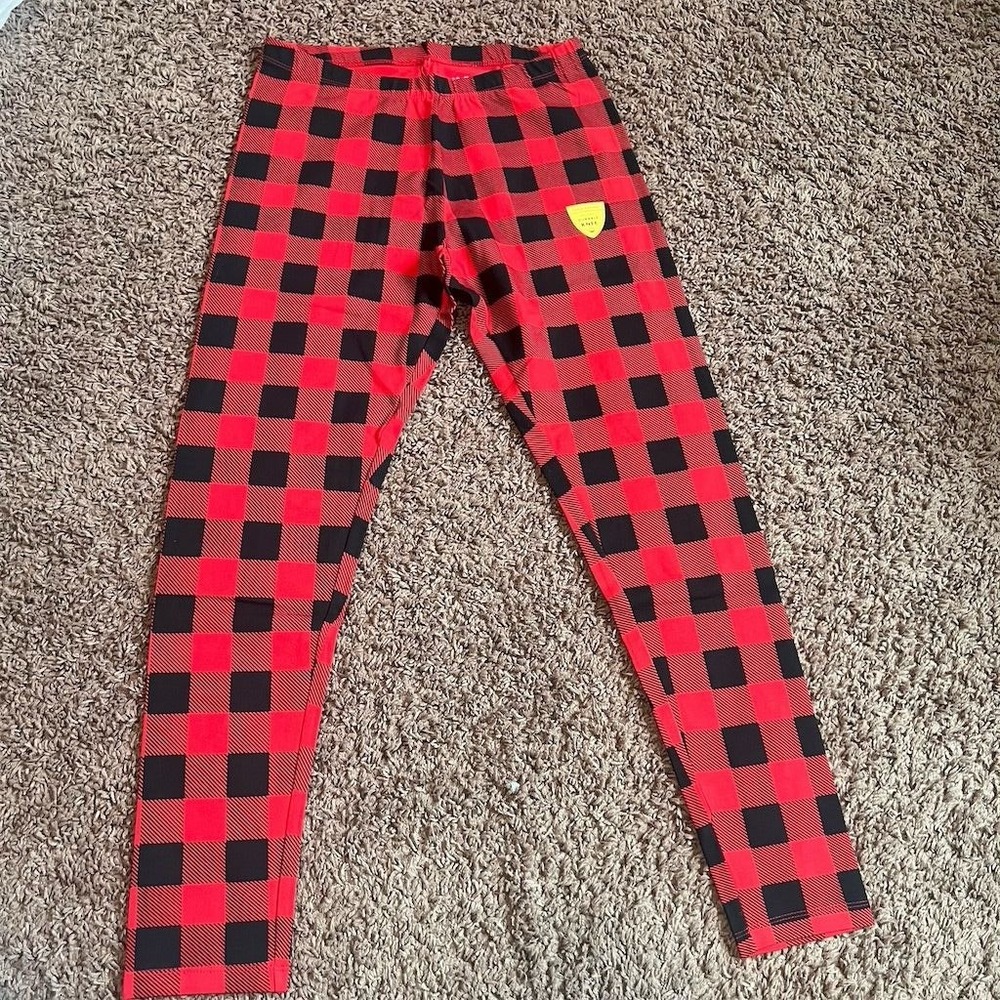 Cat & Jack Kids Size XXL Red Buffalo Plaid Leggings Casual Fall Wear NWT - Picture 7 of 7
